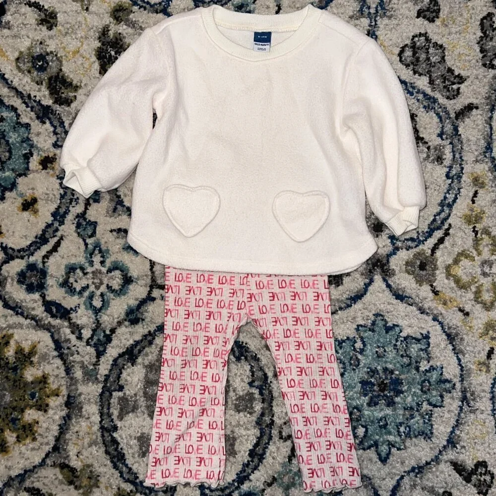 3-Piece Old Navy Baby Girl's Bundle Size 6-12 Months